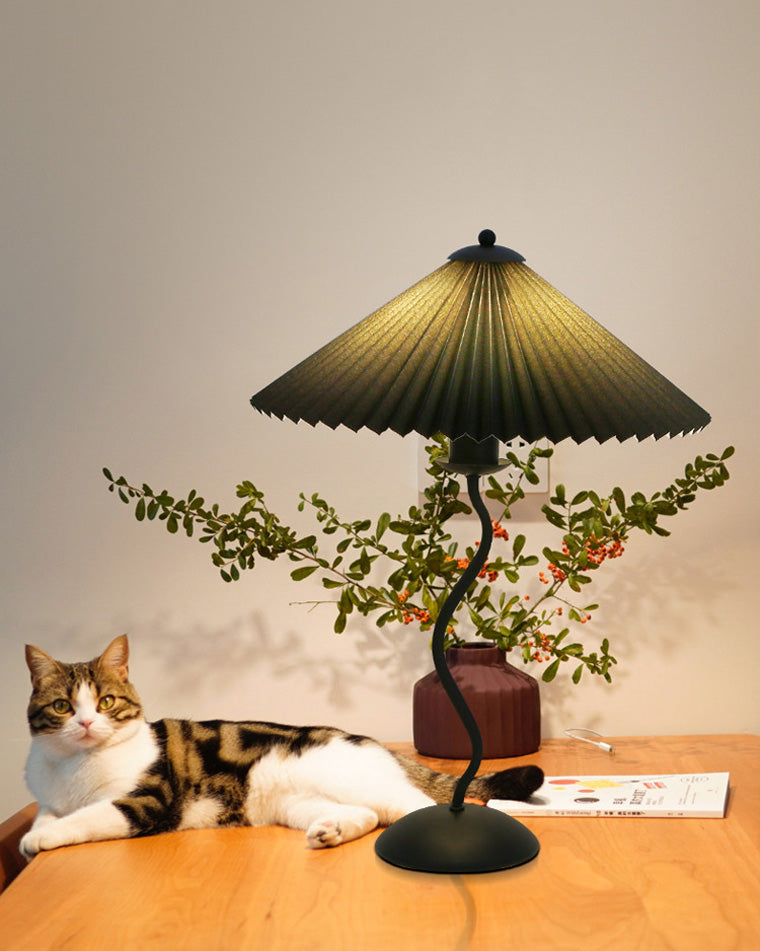 Lampe de table plissée ondulée WOMO-WM8001