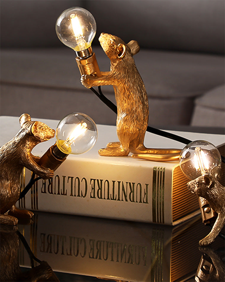 WOMO Lampes à poser Petit Animal Souris-WM8004