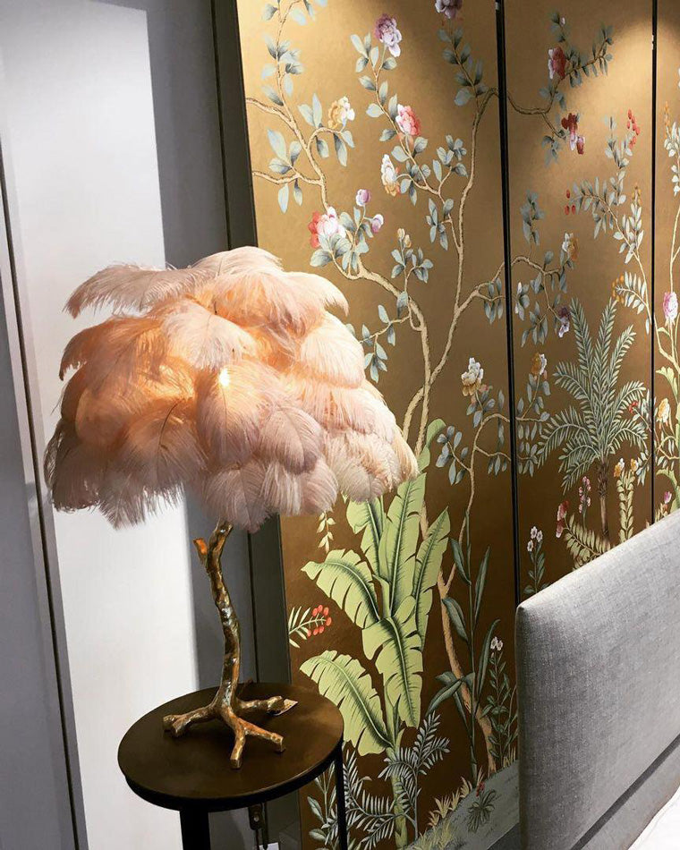 WOMO Lampes à poser Palmier Plume-WM8016
