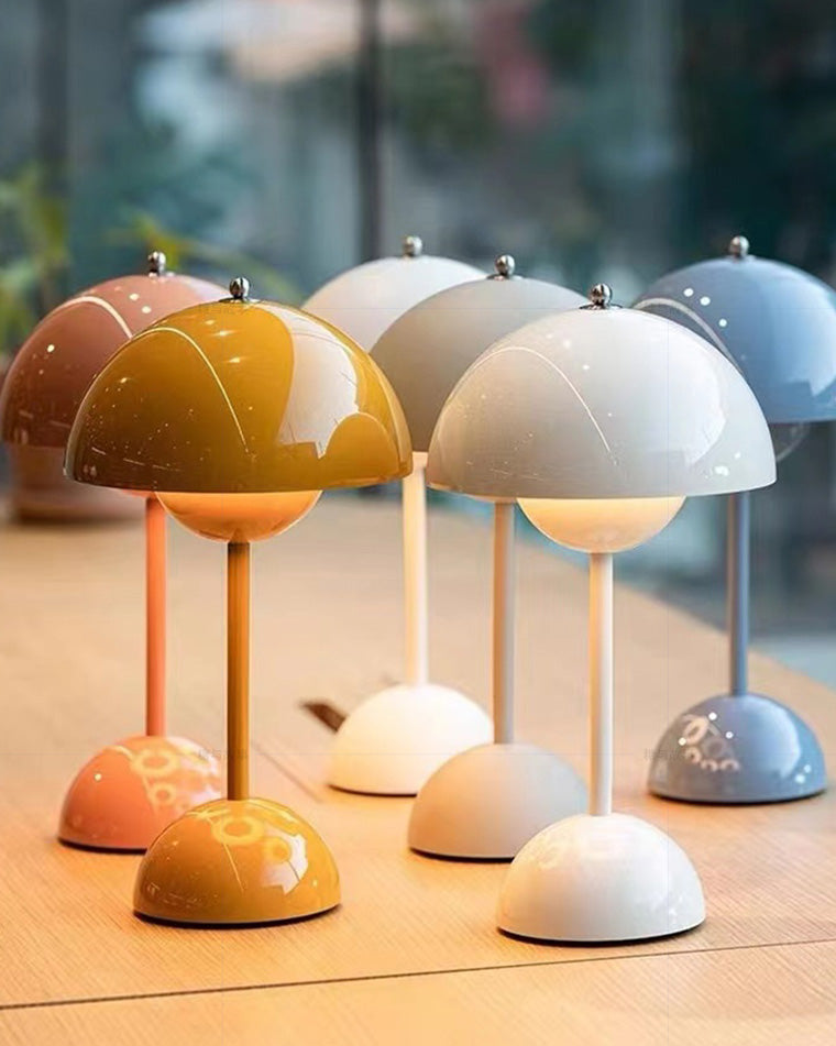 WOMO Multicoloured Mushroom Table Lamps for Children-WM8021