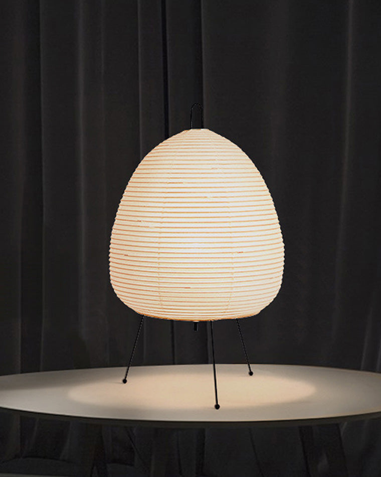 Lampe de table à lanterne en papier trépied japonais WOMO-WM8023