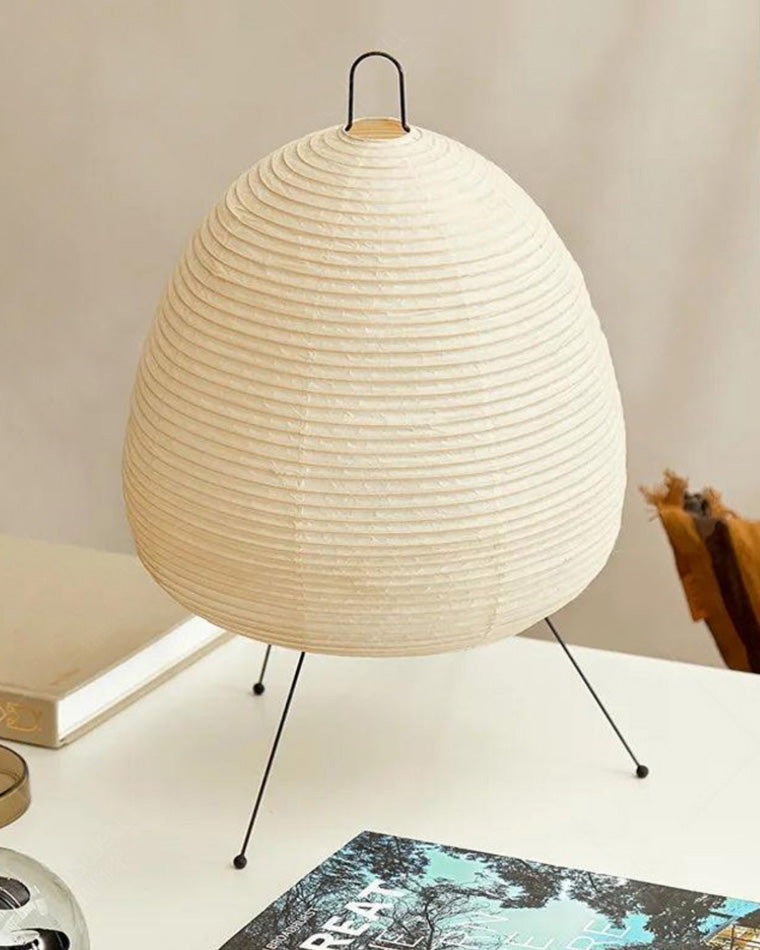 Lampe de table à lanterne en papier trépied japonais WOMO-WM8023