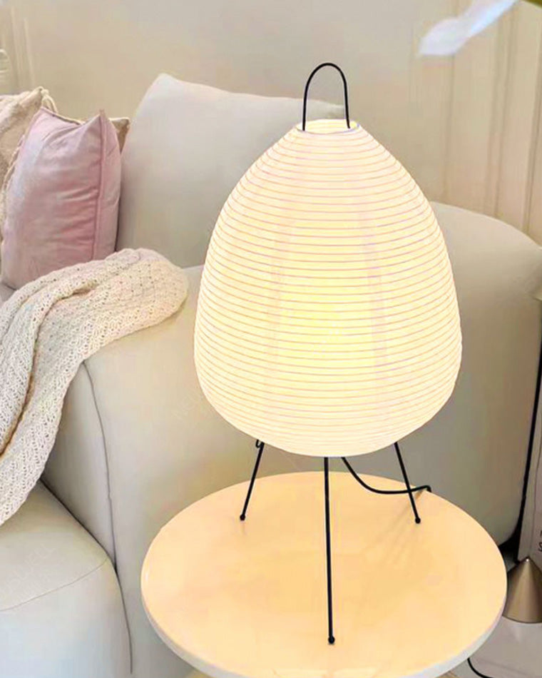Lampe de table à lanterne en papier trépied japonais WOMO-WM8023