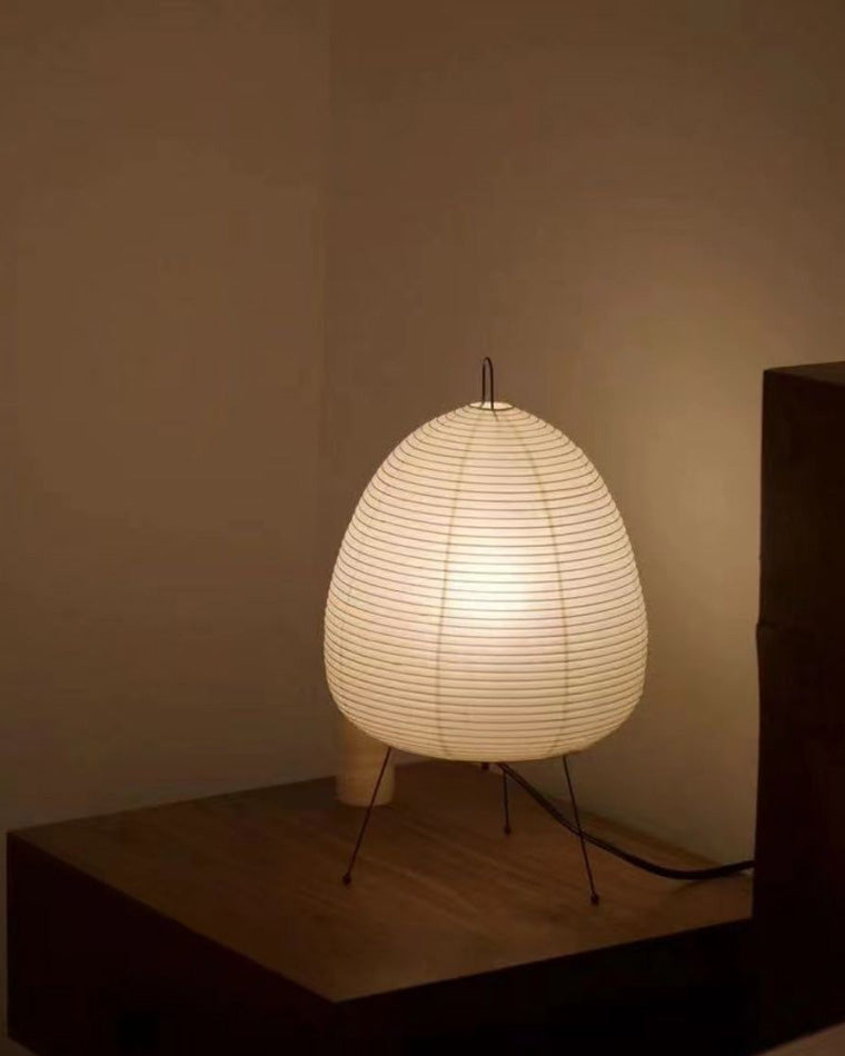 Lampe de table à lanterne en papier trépied japonais WOMO-WM8023