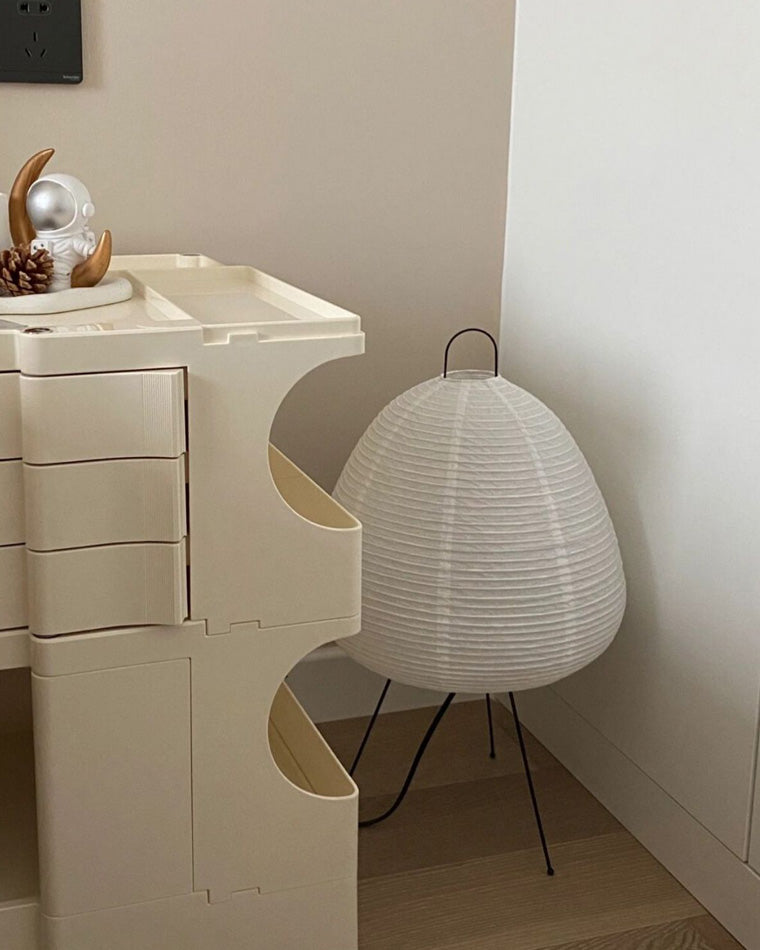 Lampe de table à lanterne en papier trépied japonais WOMO-WM8023