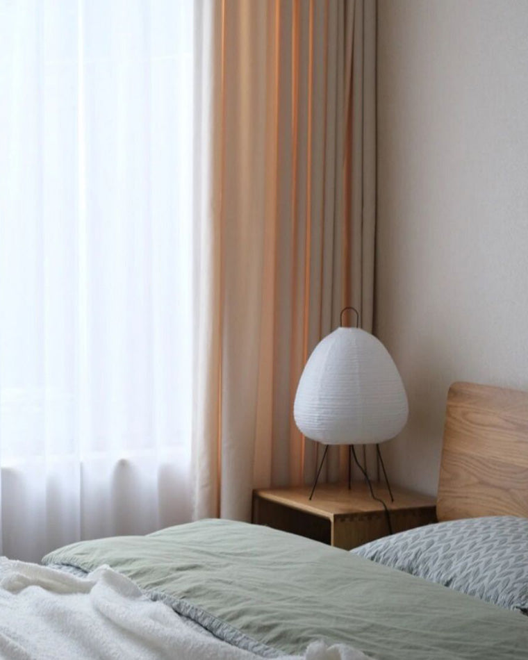 Lampe de table à lanterne en papier trépied japonais WOMO-WM8023