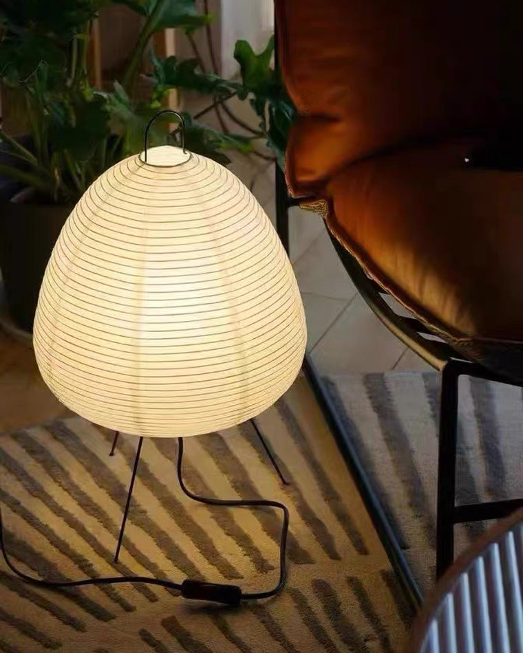 Lampe de table à lanterne en papier trépied japonais WOMO-WM8023