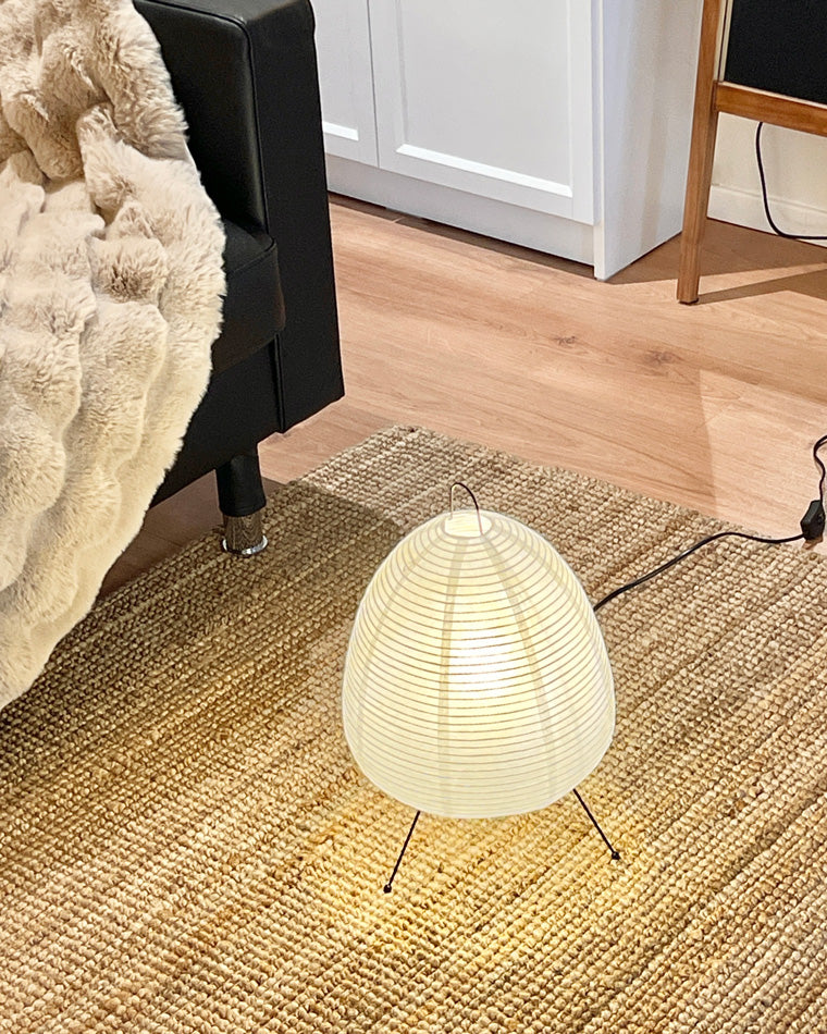 Lampe de table à lanterne en papier trépied japonais WOMO-WM8023