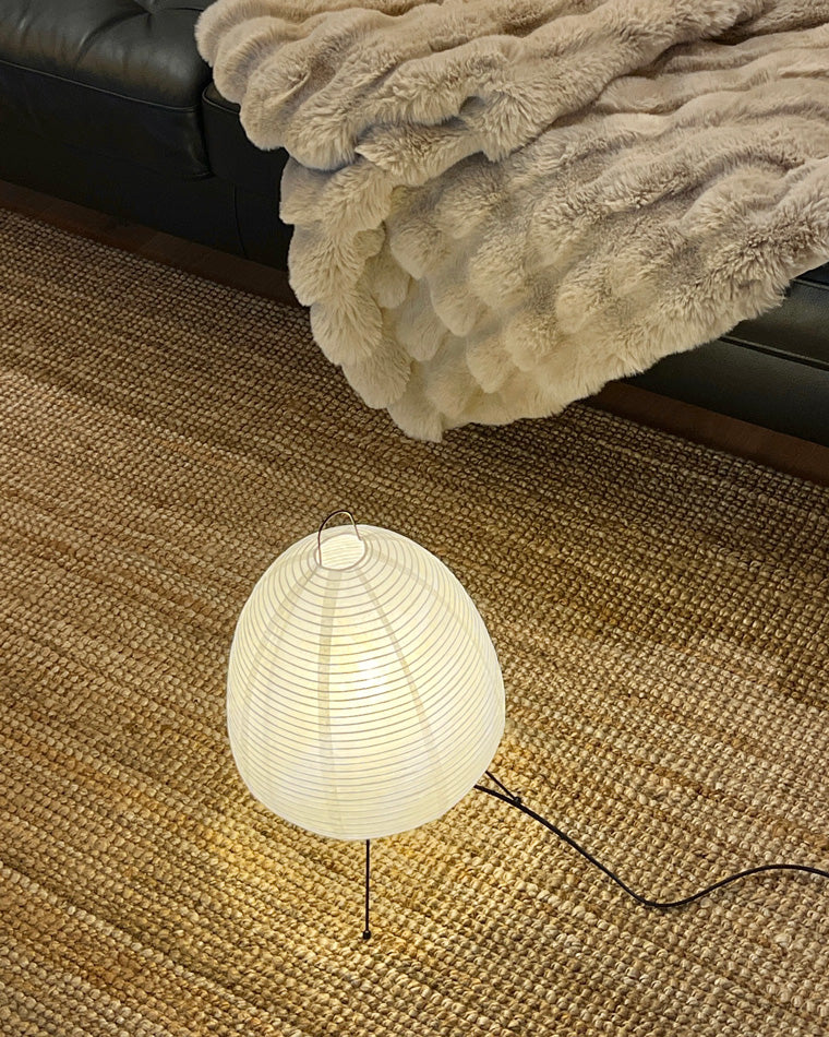 Lampe de table à lanterne en papier trépied japonais WOMO-WM8023