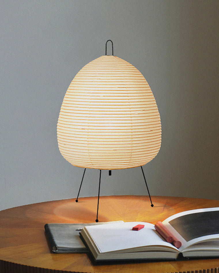 Lampe de table à lanterne en papier trépied japonais WOMO-WM8023