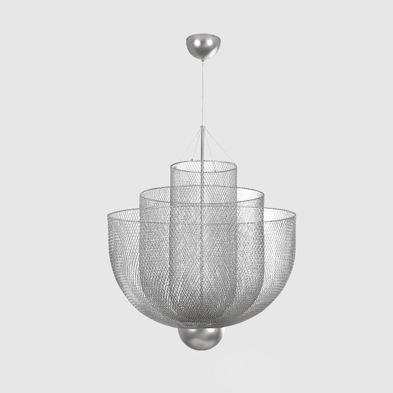 WOMO Mesh Uplight Chandelier for Vaulted Ceilings-WM2069