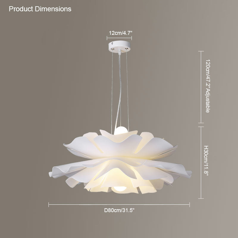 WOMO Suspension Petale de Fleur Blanche Design-WM2054