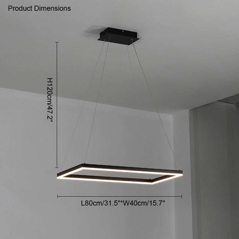 WOMO Lustre Rectangulaire Led Luxe-WM2120