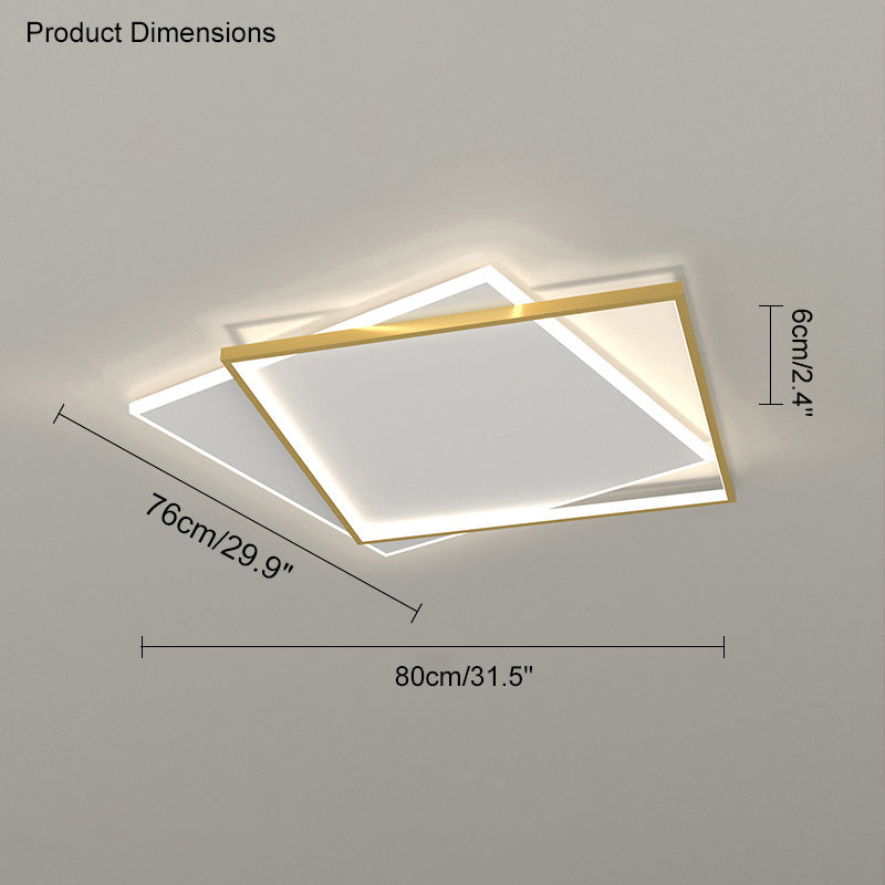 WOMO Plafonnier Led Rectangulaire Plat-WM1011