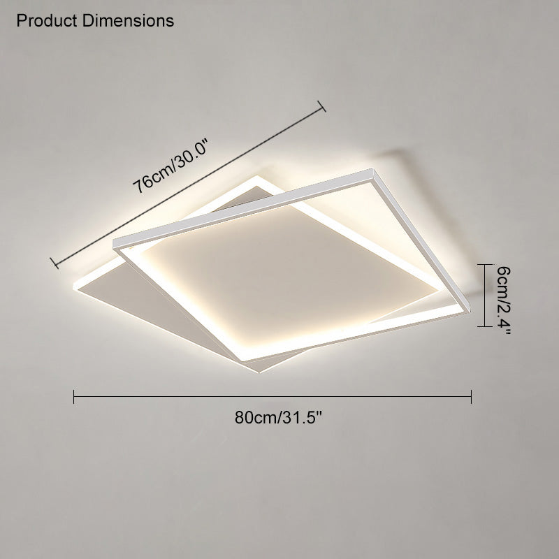 WOMO Plafonnier Led Rectangulaire Plat-WM1011