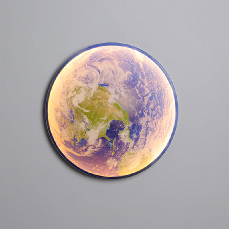 WOMO Appliques Murale Rond Lune/Terre - WM6102