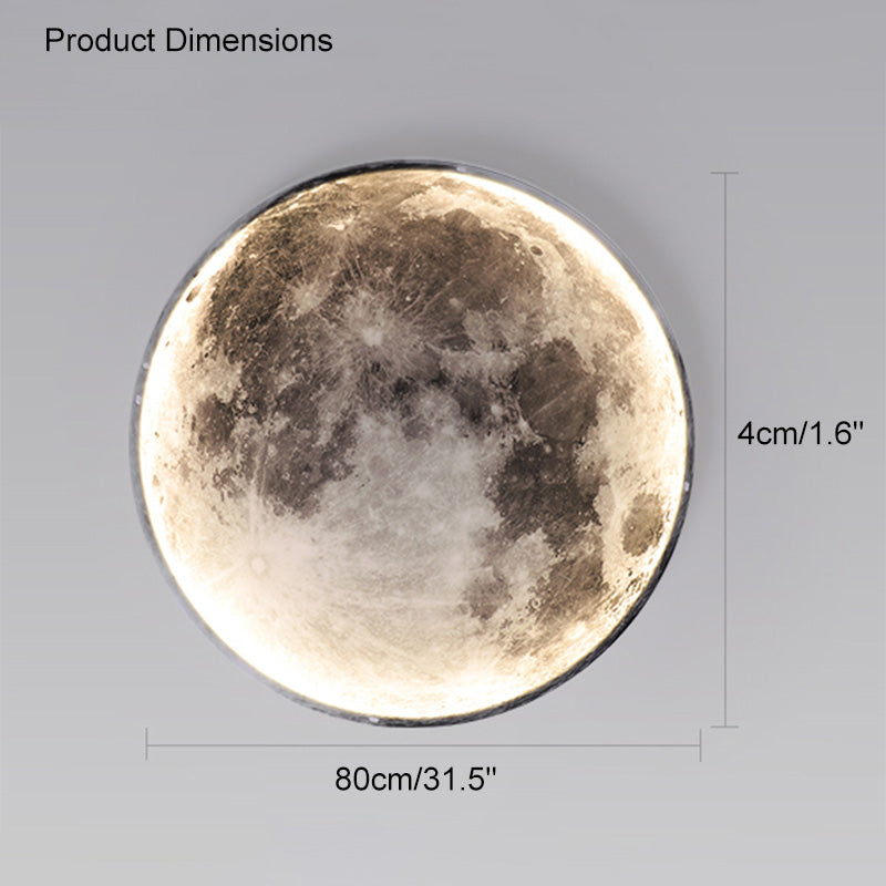 WOMO Appliques Murale Rond Lune/Terre - WM6102