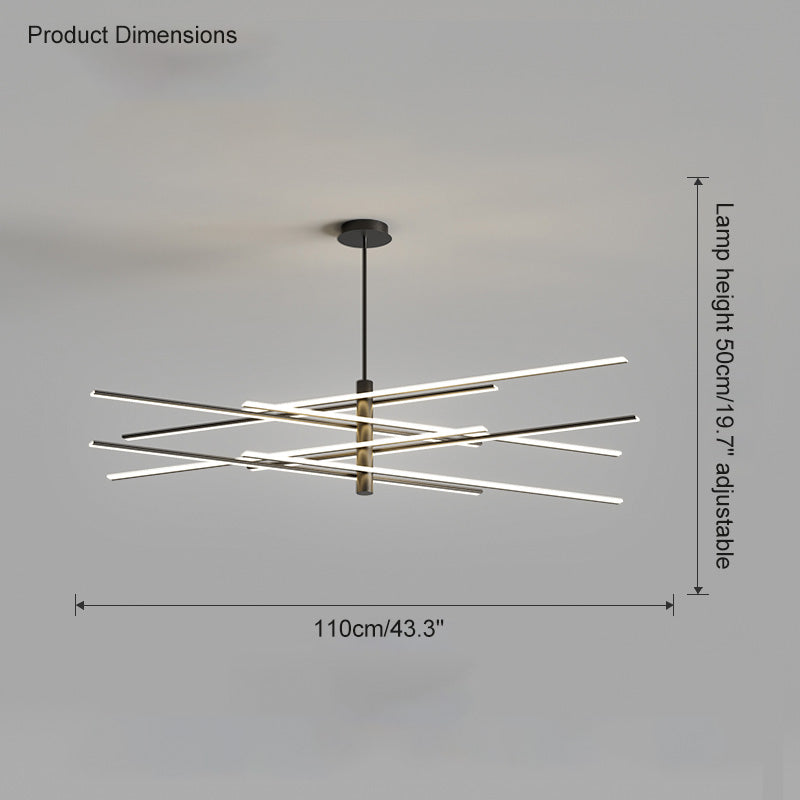 Lustre LED linéaire réglable WOMO-WM2026