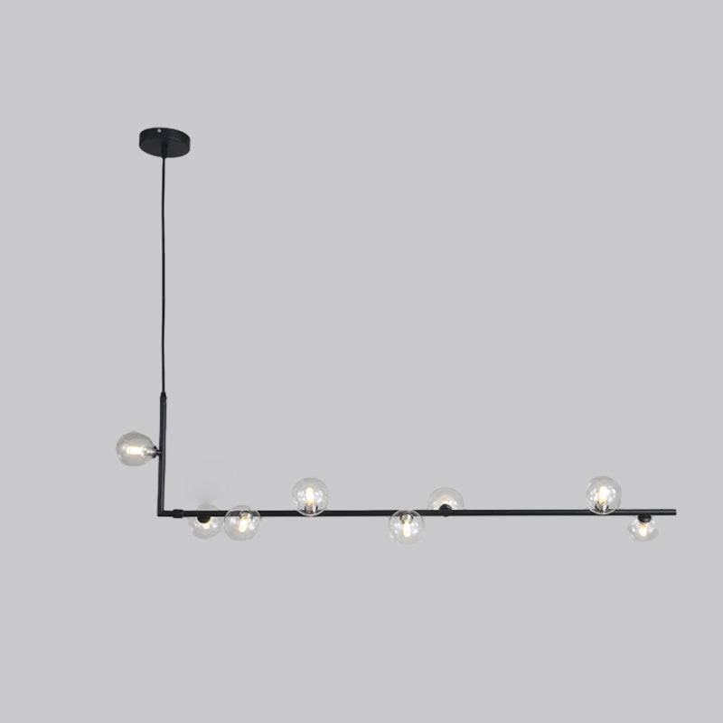 WOMO Lustre Lineaire Boule Verre-WM2090