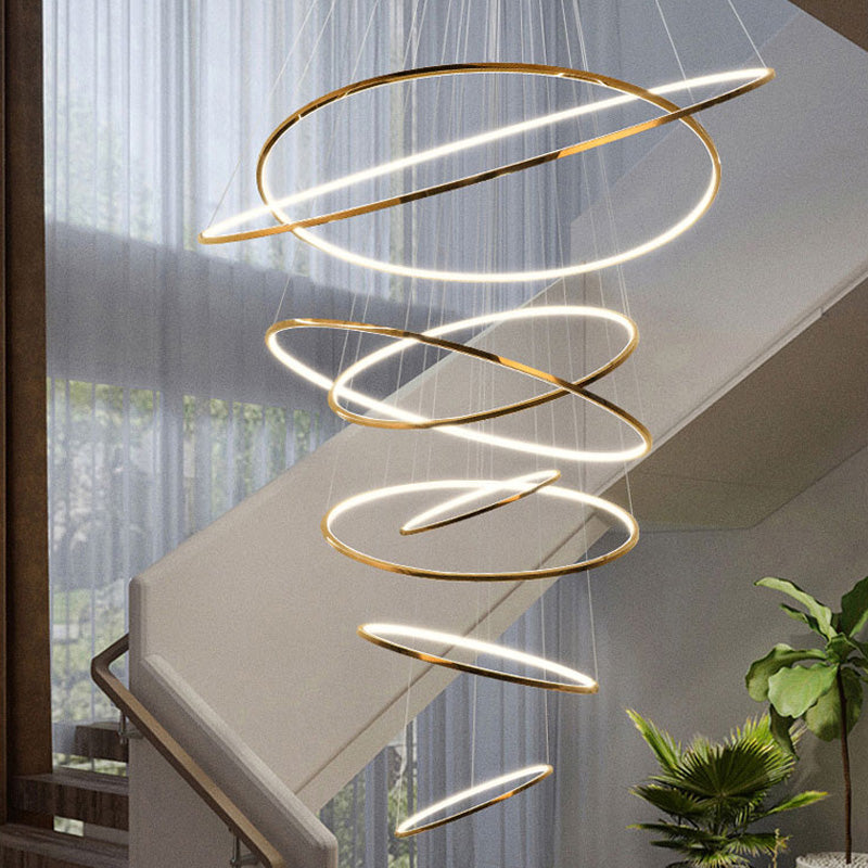 WOMO Lustre Multiple Cercle Led Luxe-WM2160