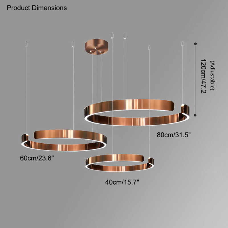 WOMO Lustre Multiple Cercle Led-WM2009