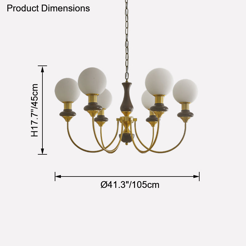 WOMO Lustre Multiple Boule de Verre-WM2378