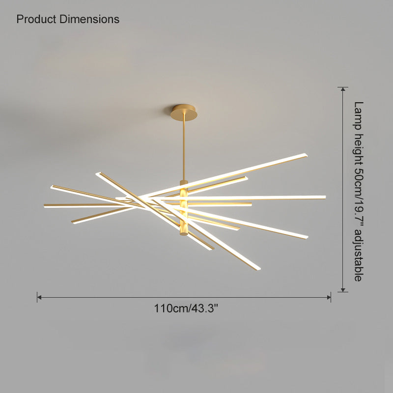 Lustre LED linéaire réglable WOMO-WM2026