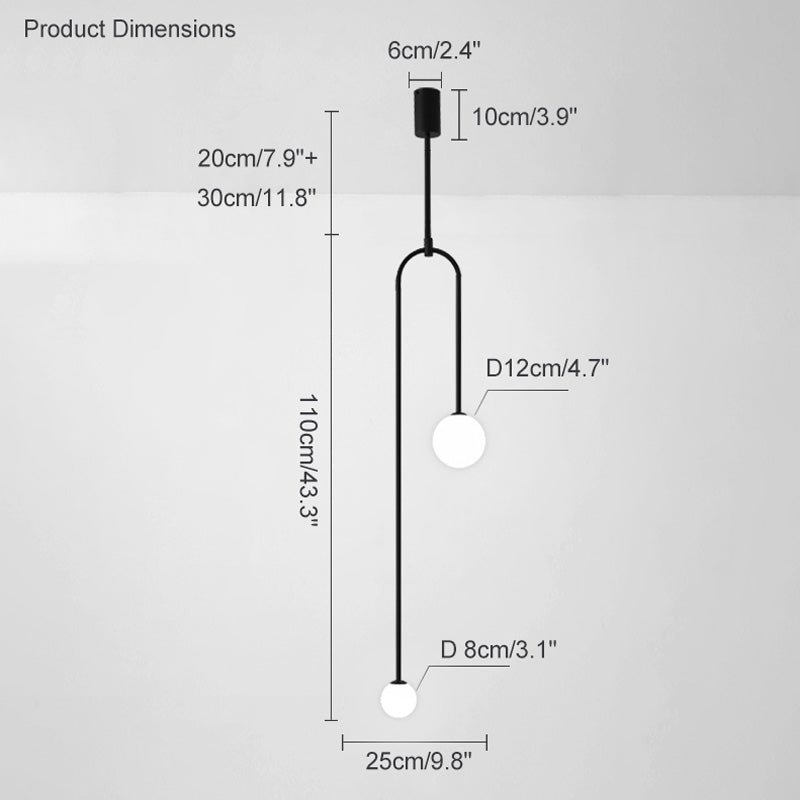 Suspension WOMO 2-Globes-WM2045