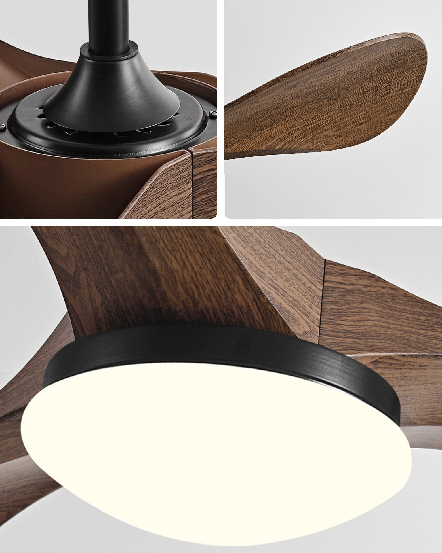 Lampe de ventilateur de plafond moderne WOMO 52 pouces-WM5224