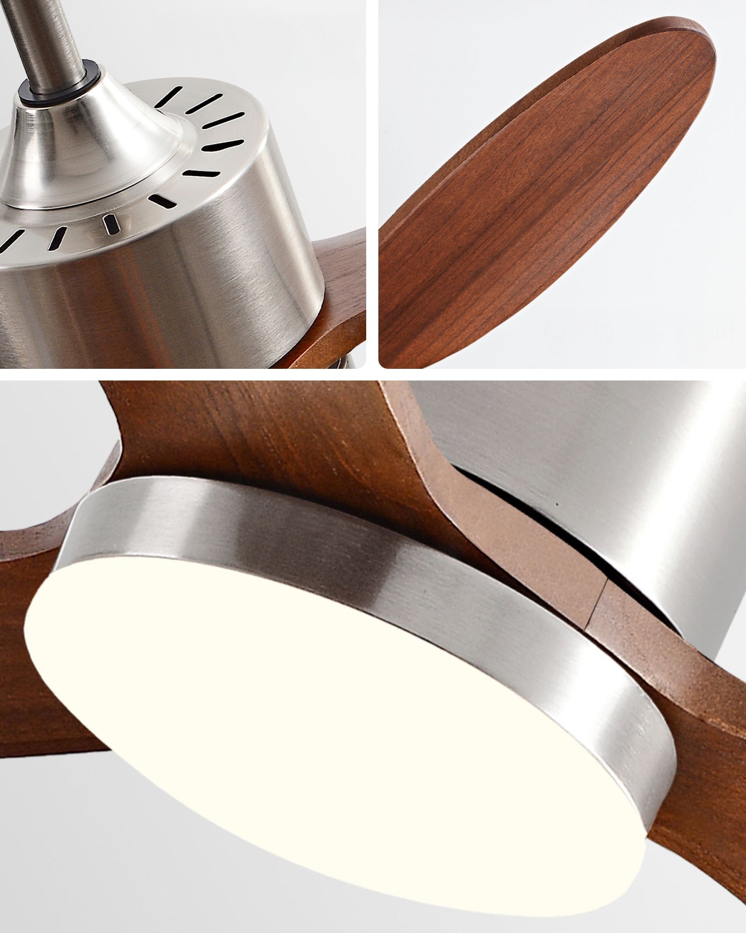 Lampe de ventilateur de plafond moderne WOMO 3 pales - WM5234