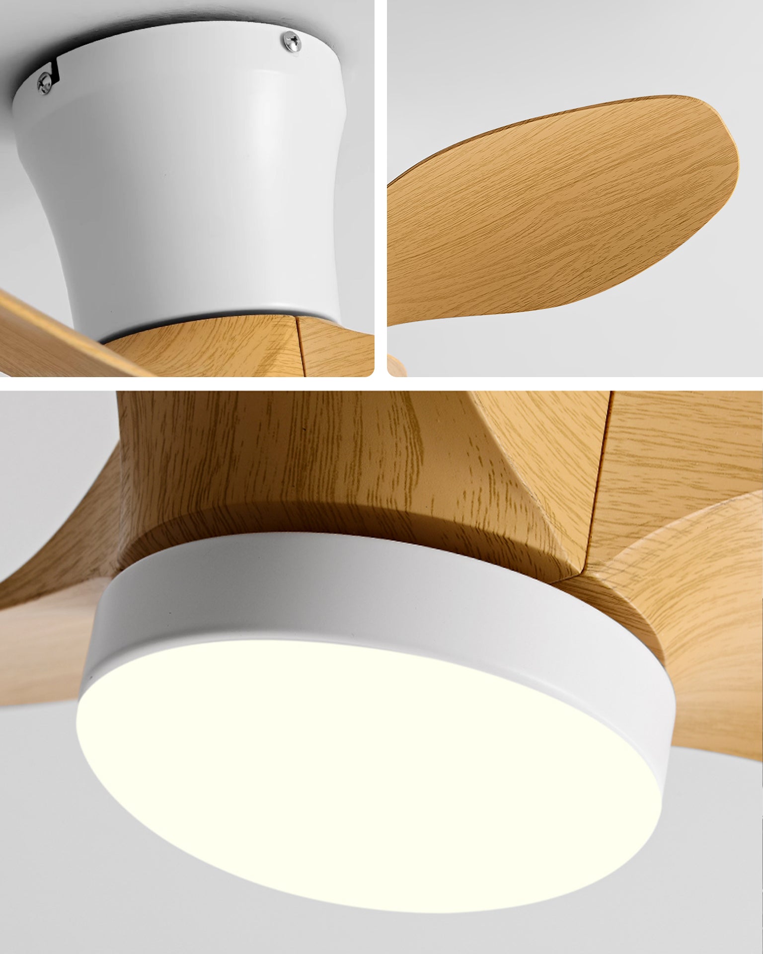 Lampe de plafond WOMO à 3 pales-WM5218