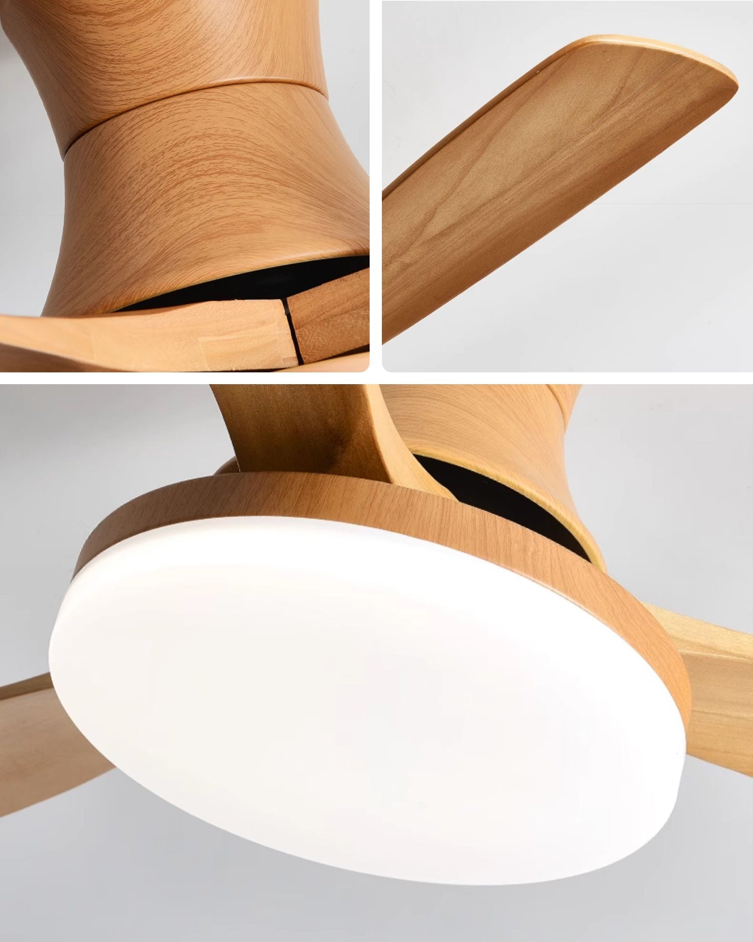 Lampe de ventilateur de plafond moderne à profil bas WOMO - WM5198