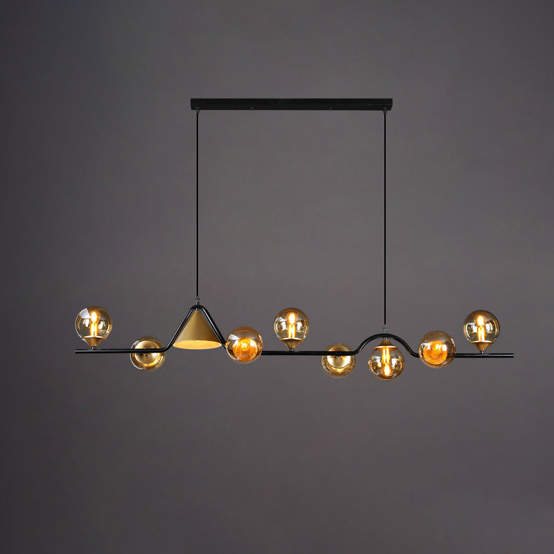 WOMO Lustre lineaire Boule Verre - WM2257