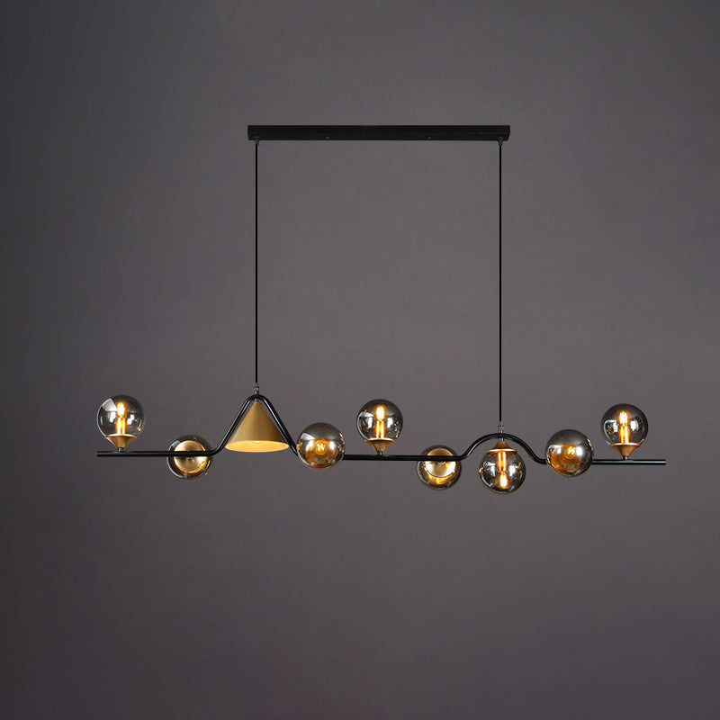 WOMO Lustre lineaire Boule Verre - WM2257