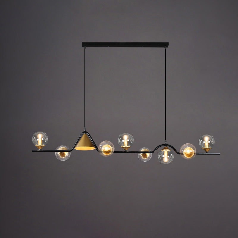 WOMO Lustre lineaire Boule Verre - WM2257