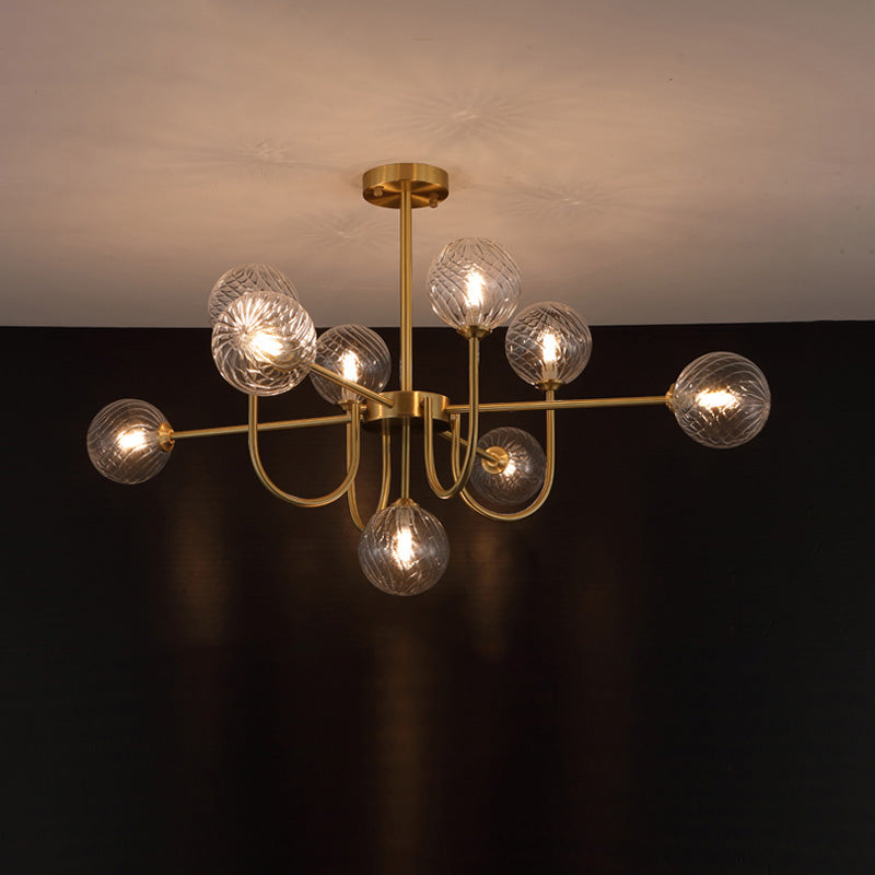 WOMO Lustre Branche Boule en Verre-WM2255