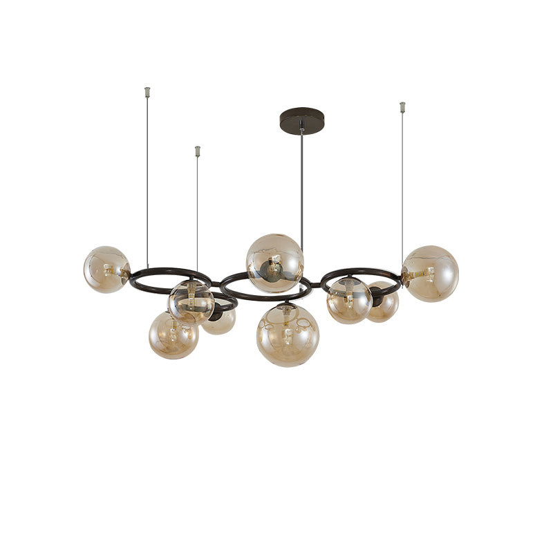 WOMO Lustre Plusieurs Ampoules Boule Verre-WM2253