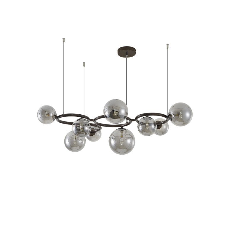 WOMO Lustre Plusieurs Ampoules Boule Verre-WM2253