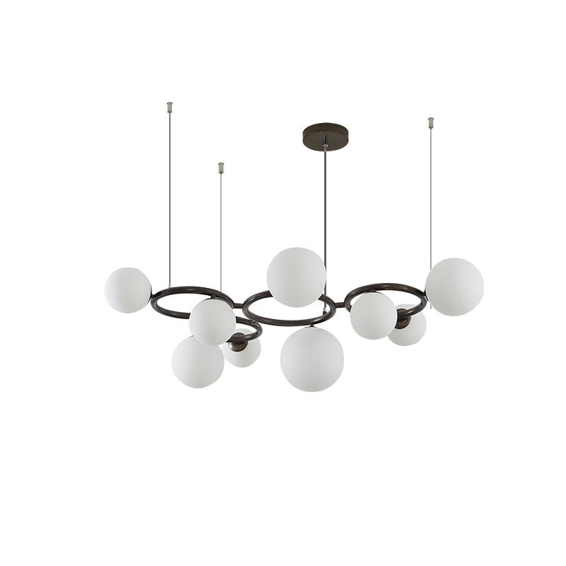 WOMO Lustre Plusieurs Ampoules Boule Verre-WM2253