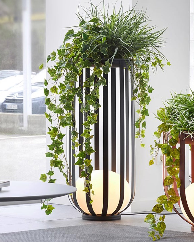 WOMO Lampadaire Extérieur de sol Solaire Rechargeable pour Terrasse-WM9004