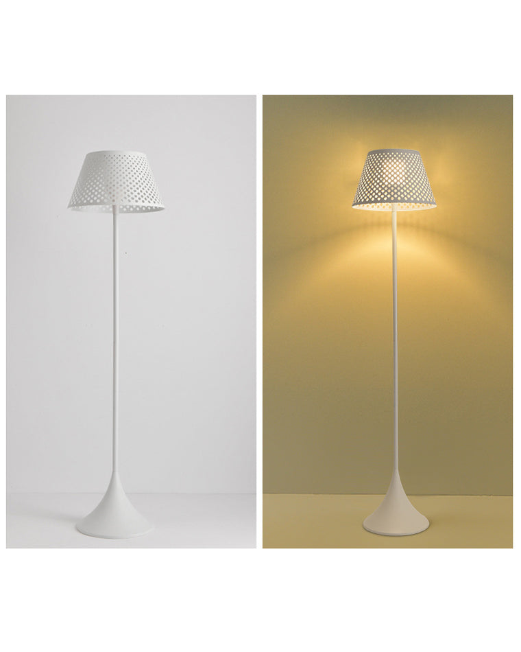 WOMO Lampadaire Extérieur de sol Solaire en Rotin-WM9011