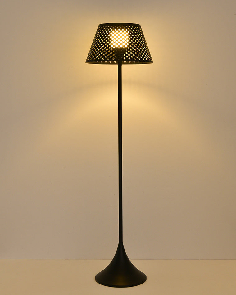 WOMO Lampadaire Extérieur de sol Solaire en Rotin-WM9011