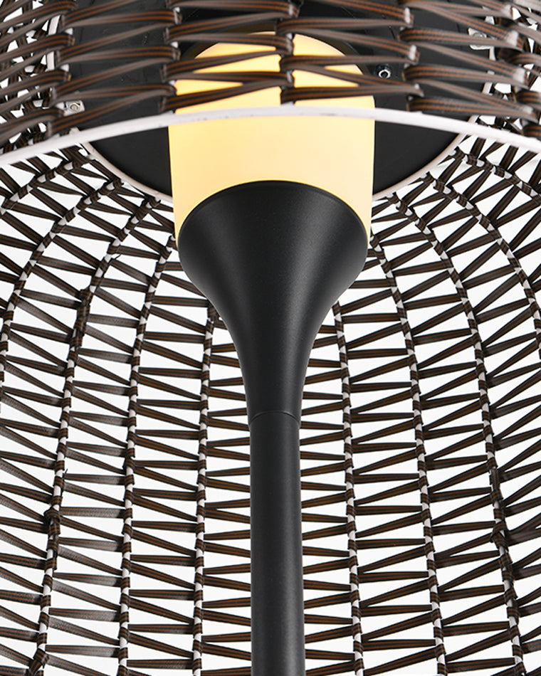 WOMO Lampadaire Extérieur de sol Solaire en Rotin-WM9011