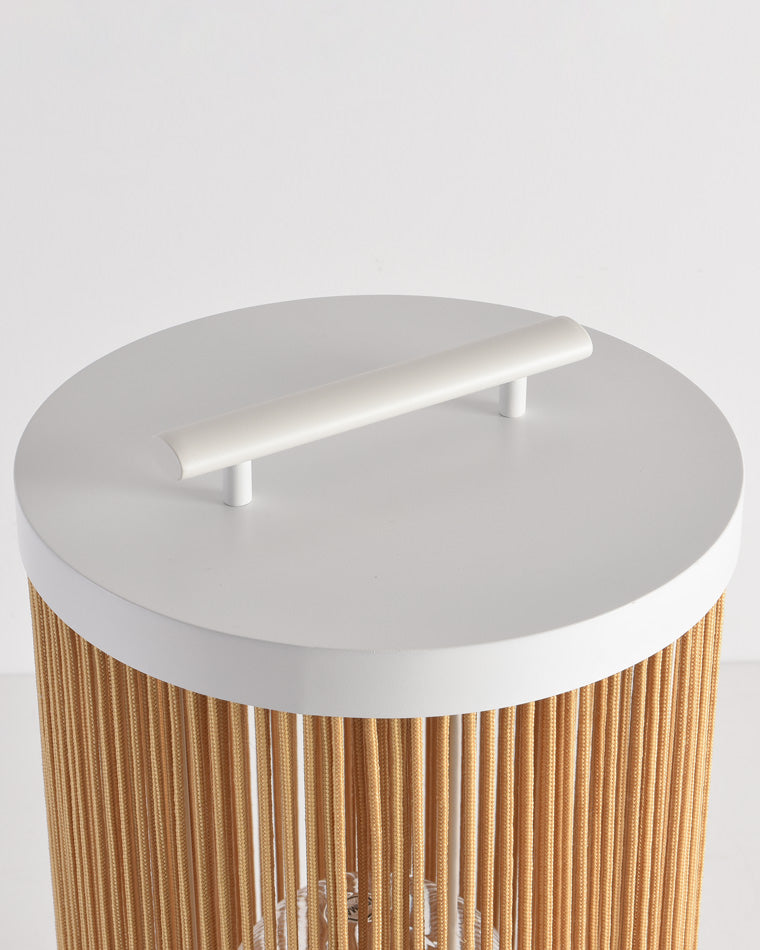 WOMO Lanterne Solaire Extérieure Portable en Osier - WM9020