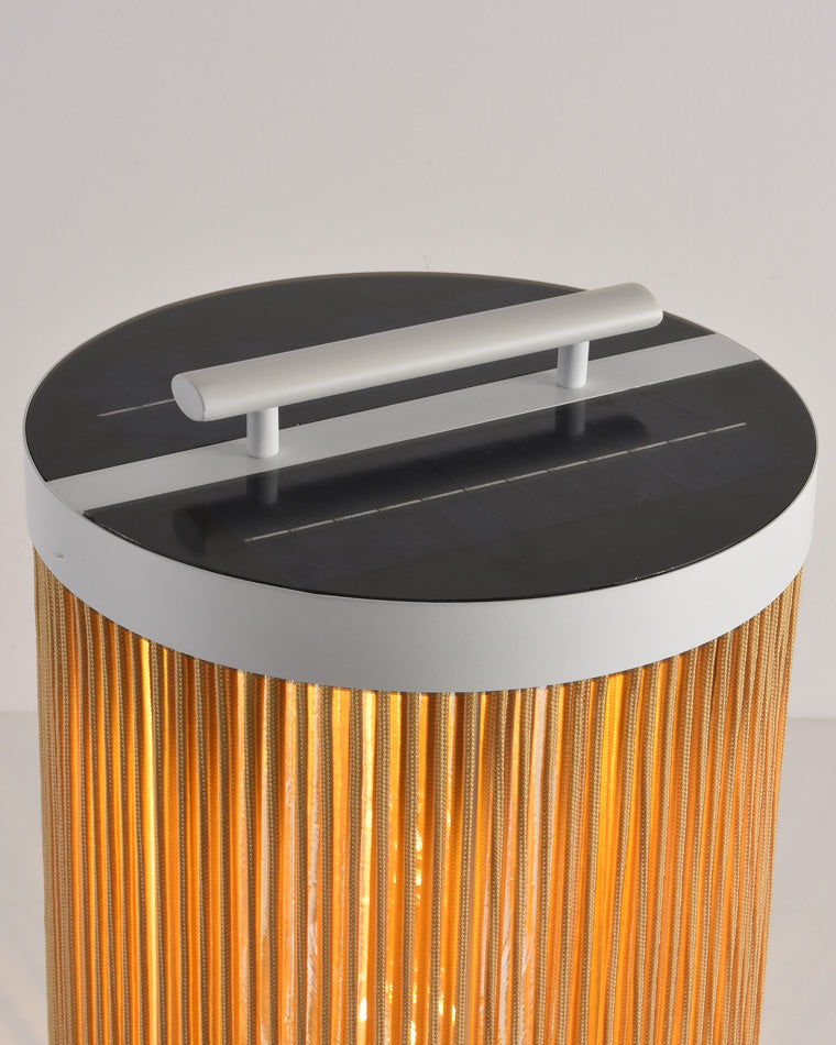 WOMO Lanterne Solaire Extérieure Portable en Osier - WM9020