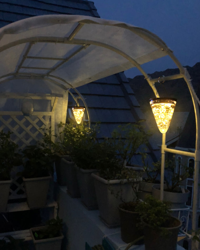 WOMO Lanterne Hue fraise suspendue solaire-WM9040