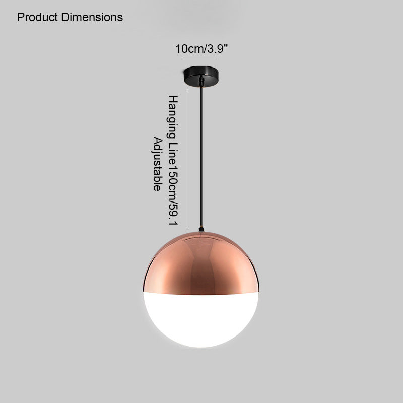 WOMO Suspension Boule Verre Art Déco-WM2065
