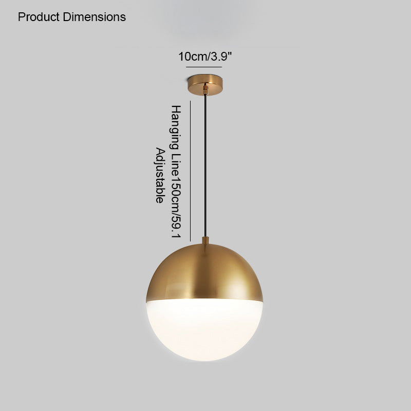 WOMO Suspension Boule Verre Art Déco-WM2065