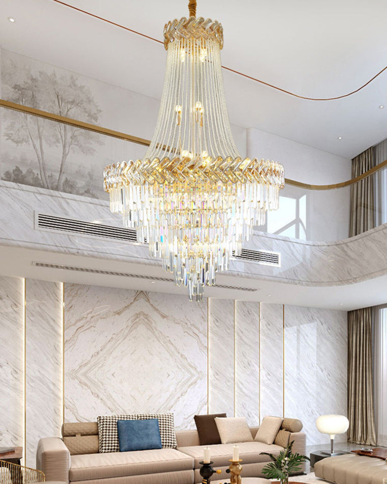 Lustre en cristal à plusieurs niveaux WOMO-WM2381