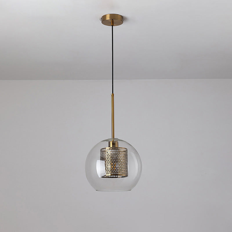WOMO Élégant Rond/Cylindre Verre Suspension Lumineuse-WM2095
